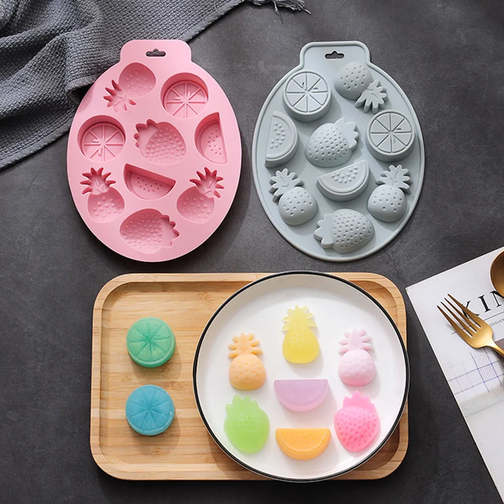 

2Pcs Fruit Shaped Molds Premium Silicone Nonstick Chocolate Baking Tools Cake Making DIY Dessert Moulds Cake Mold