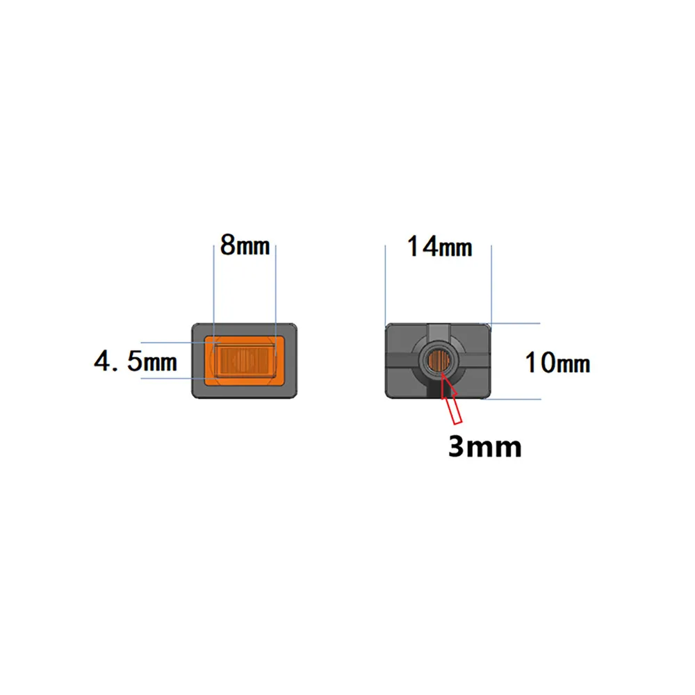 

High Simulation RC Trailer Side Skirt Light LED Side Marker Lamp for Tamiya 1/14 Scania R470 R620 RC Trailer Car