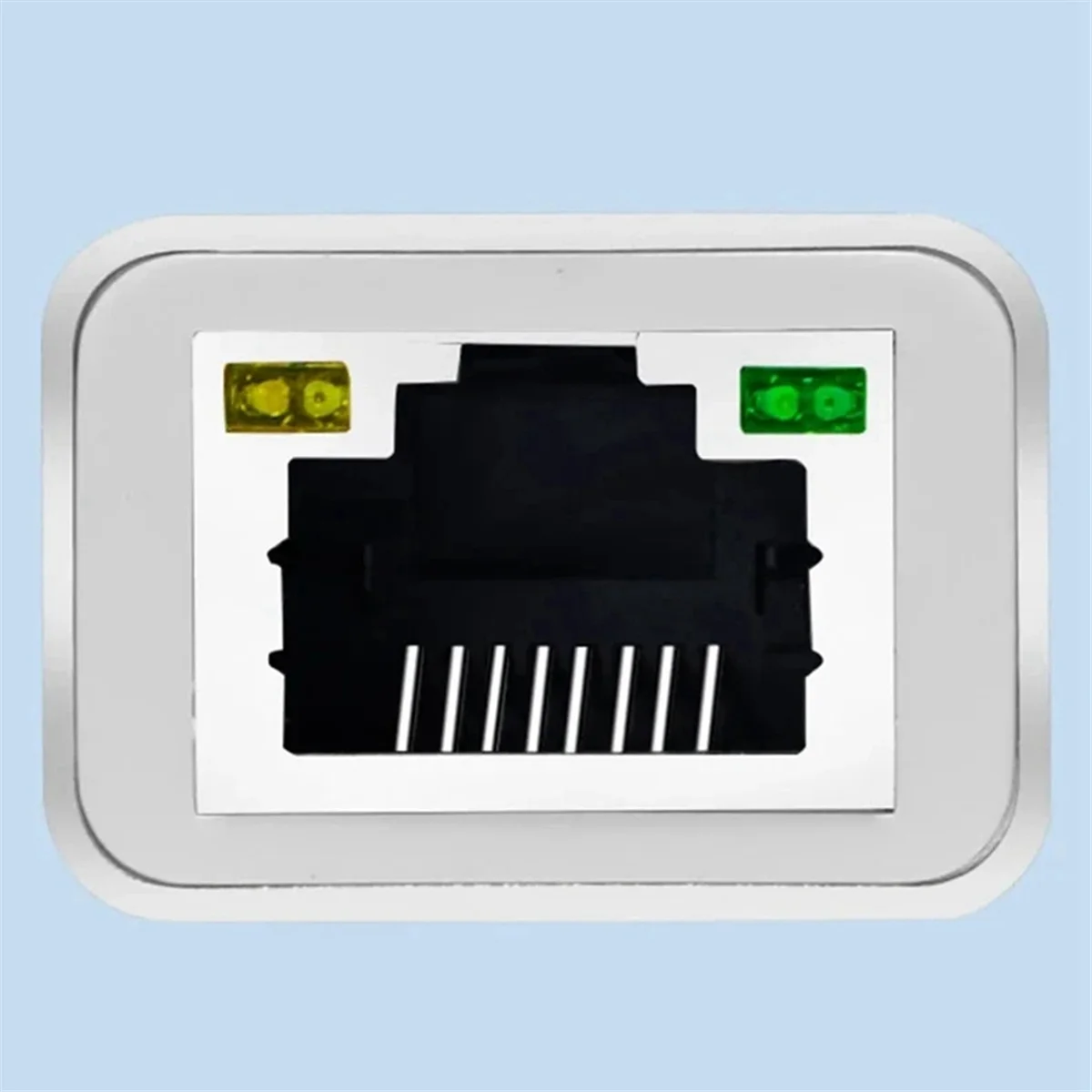 Type-C to Ethernet Adapter Type-C to RJ45 Interface Converter for All Kinds of Laptops Silver
