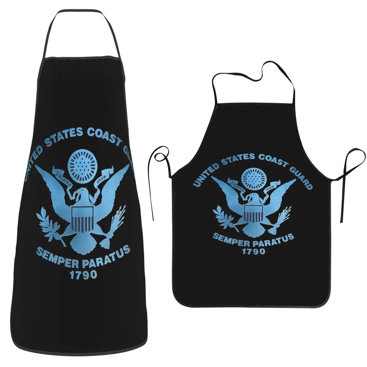 United States Coast Guard Aprons Chef Cooking Cuisine Tablier Waterproof Bib Kitchen Cleaning Pinafore for Women Men Painting