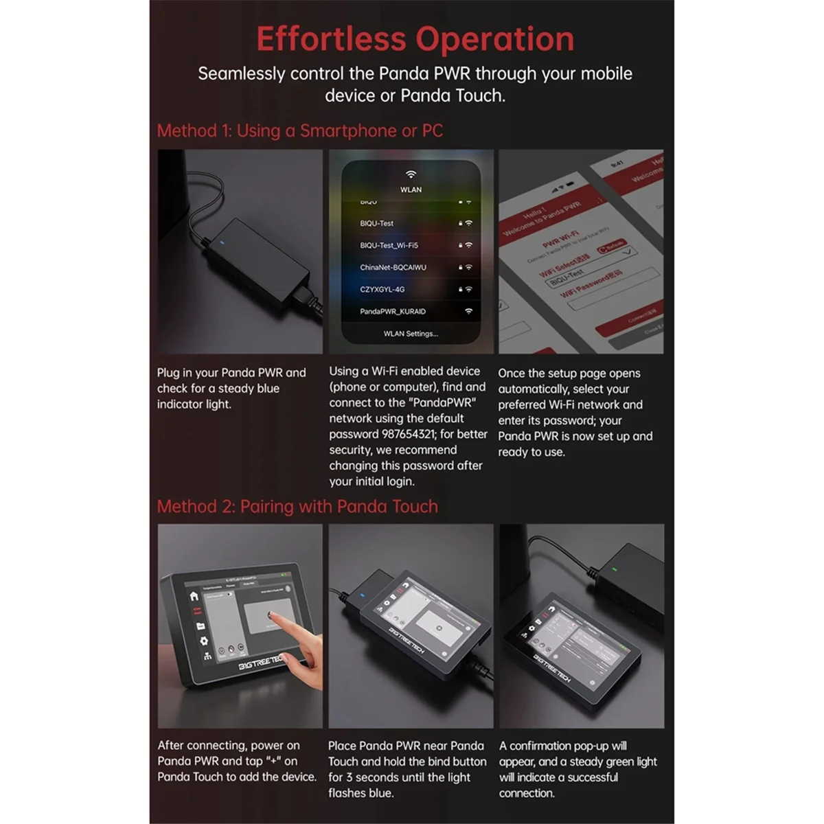 BIGTREETECH Panda PWR Power Contrôle sans fil Contrôle multi-imprimante