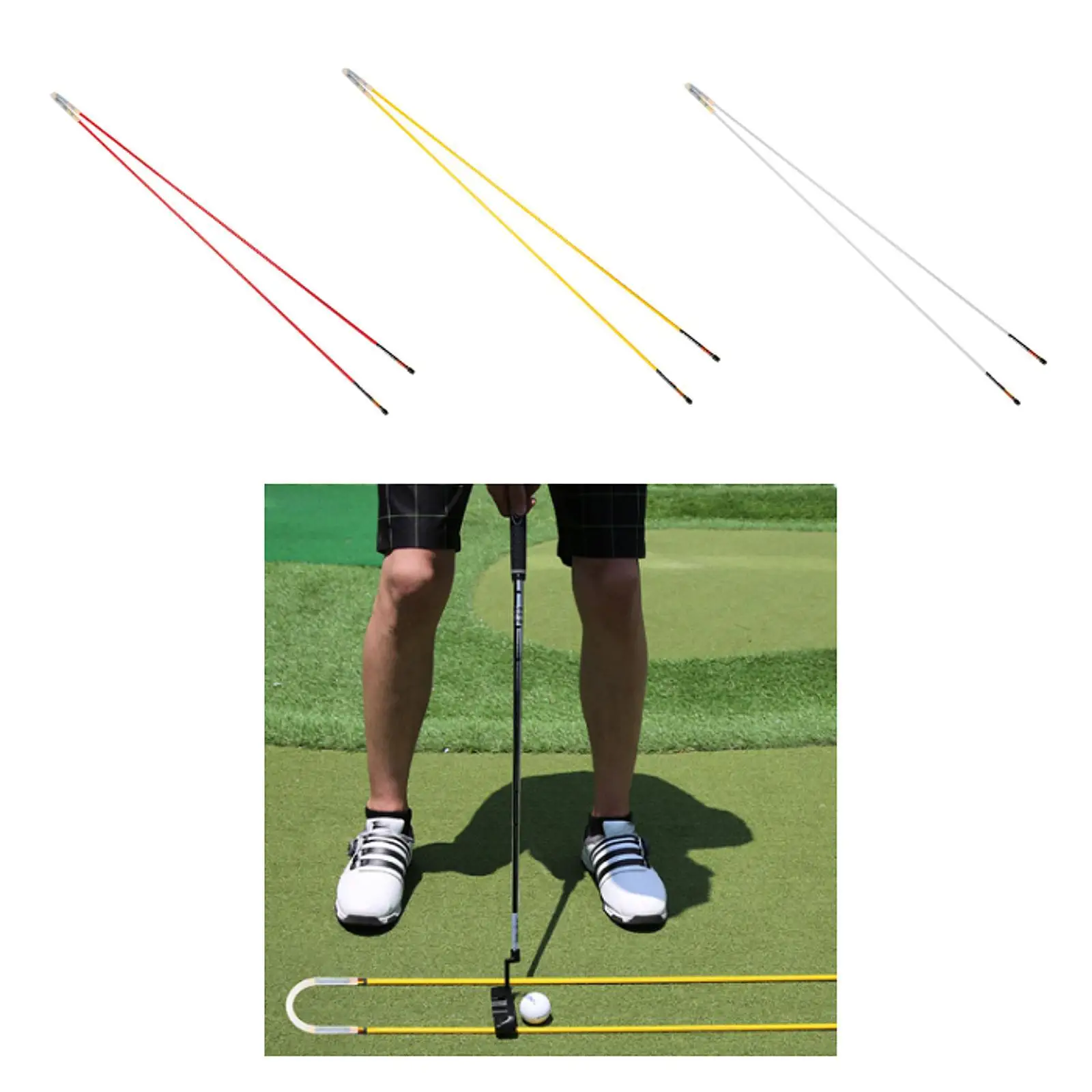 

Golf Swing Trainer Auxiliary Training Tool Exercise Portable Correct Posture Golf Training Aid for Outdoor Players Adults Women