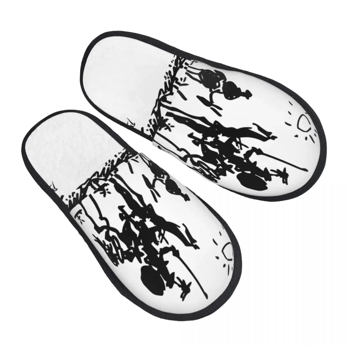 

Pablo Picasso House Slippers Women Cozy Memory Foam Don Quixote Slip On Hotel Slipper Shoes