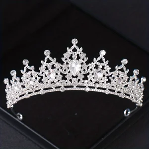 Haare Hochzeit Tiara Kristall Braut Tiara Kron 8 Hauptverkaufsverkäufe - №6