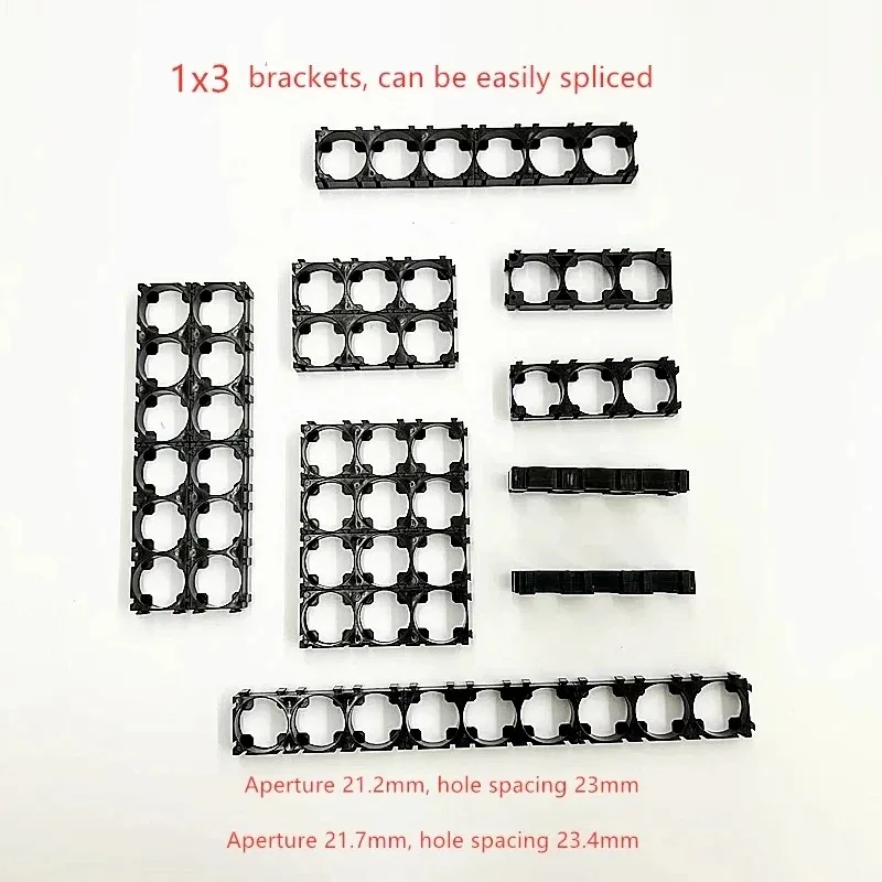 21700 Battery Holder Bracket Cell Safety Anti Vibration Plastic Brackets For 21700 Batteries Diameter 21.2mm And 21.7mm