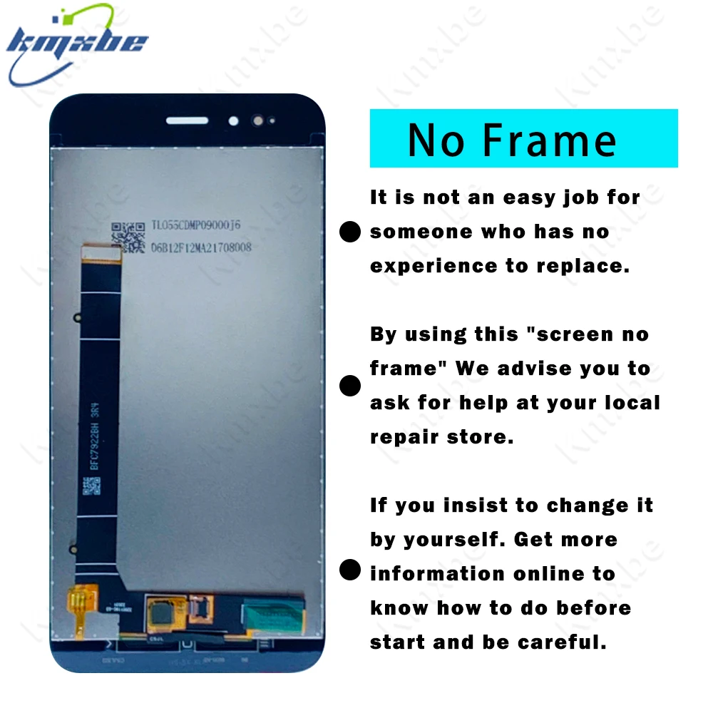 Display LCD Touch Screen Digitizer Assembly Com Frame, Peças De Reposição, Alta Qualidade, 5.5 \