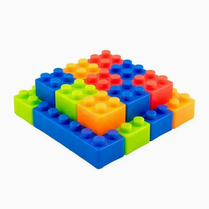 Pembuat Cetakan Cetakan Injeksi Plastik Kustom Ramah Lingkungan Blok Patchwork Multi-Warna Plastik