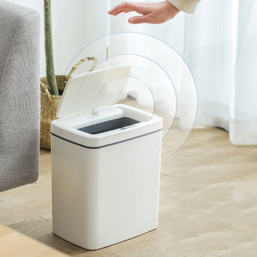 

Automatic Induction Intelligent Sensor Trash Can Fast Opening 0.3s Touchless Waste Container for Kitchen Bedroom Living Room