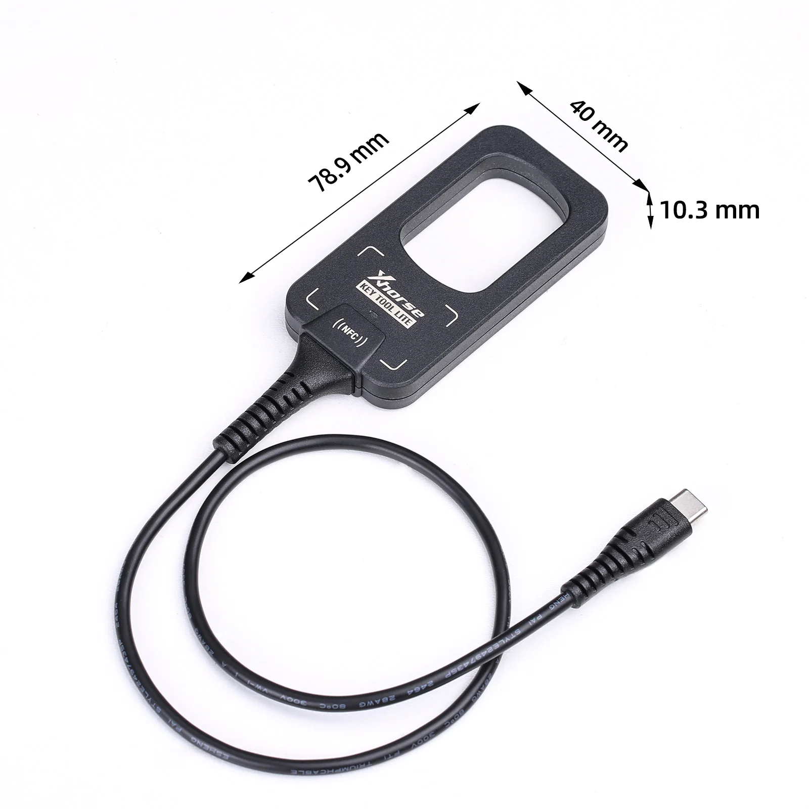 Xhorse VVDI BEE Key Tool Lite Frequency Detection Transponder Clone with 6 XKB501EN Wire Key Support Android with Type C Port
