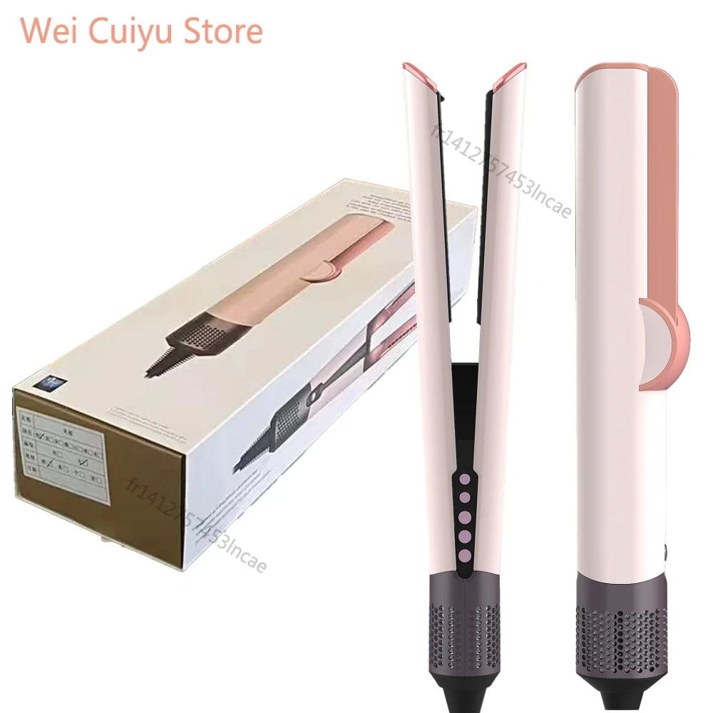 Plancha de Pelo Profesional 2 en 1 y Secador de Pelo con Tecnología de Iones Negativos para un Alisado Duradero