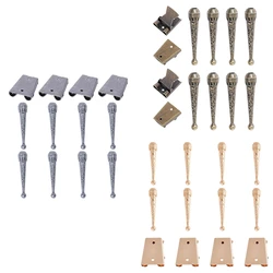 12Pc Bolo Tie Findings Kit 8Pcs Bolo Tie Tips Replacement End Caps & 4Pcs Iron Bolo Tie Slider For DIY Bolo Tie Making