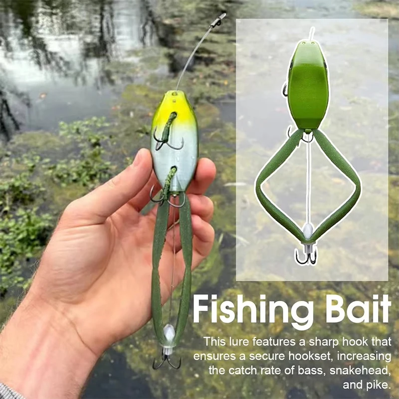 

Реалистичная приманка для лягушки Greenback Премиум-приманка для лягушки Topwater, имитация рыбалки, ловушка для рыбы в форме лягушки