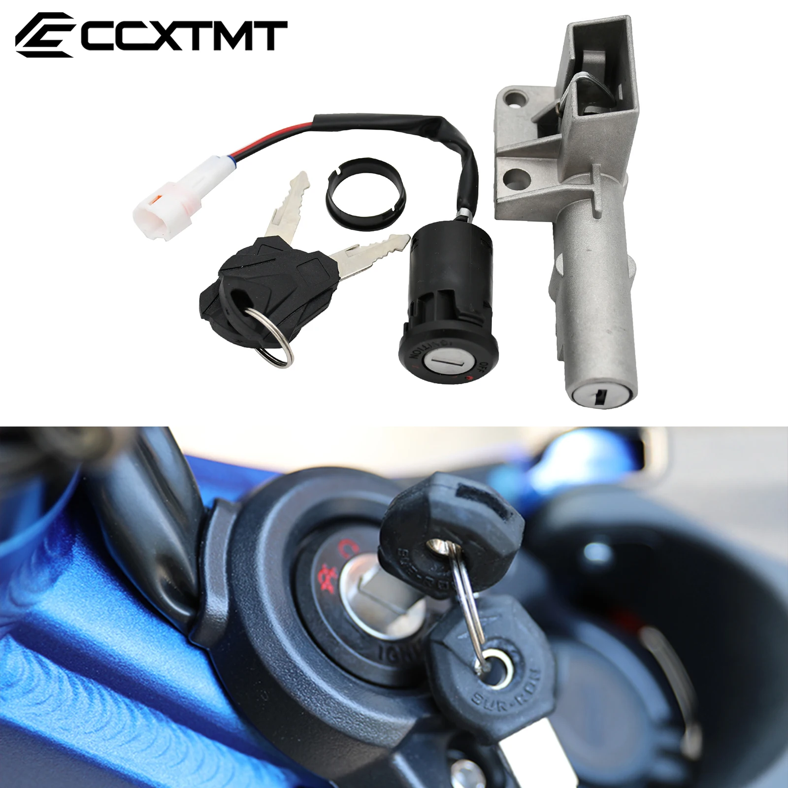 Electric Bike Battery Box Lock Lgnition Switch Lock Key Set For Segway X160 X260 For Sur-Ron Light Bee X & Light Bee S Universal