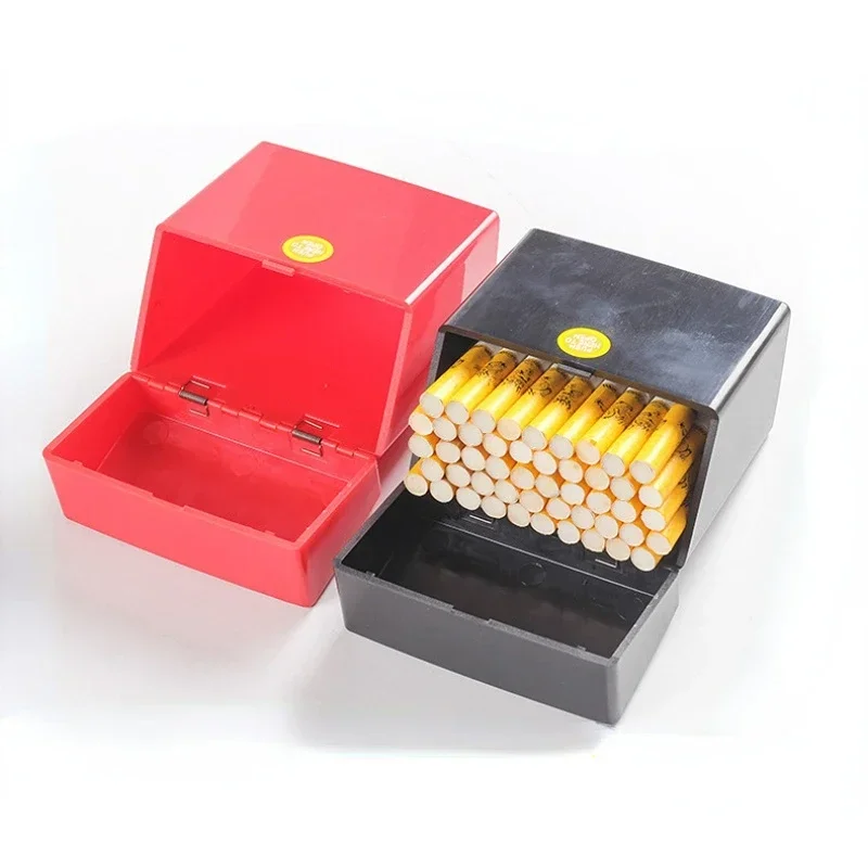 20/30/40/50pcs Cigarettes In Large Capacity Portable Plastic Storage Box Moisture-proof Sealed Cigarette Case