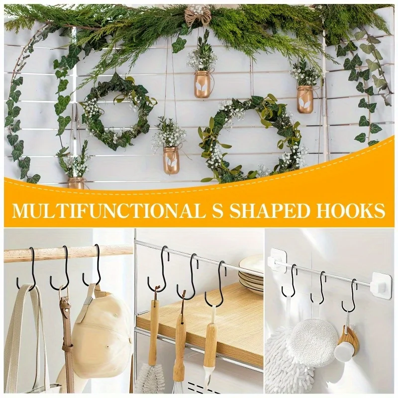 Stainless Steel S-shaped Hook, Purse Hanger for Closet, Twisted Purse Hooks Heavy Duty S Hooks Handbag Hanger Organizer