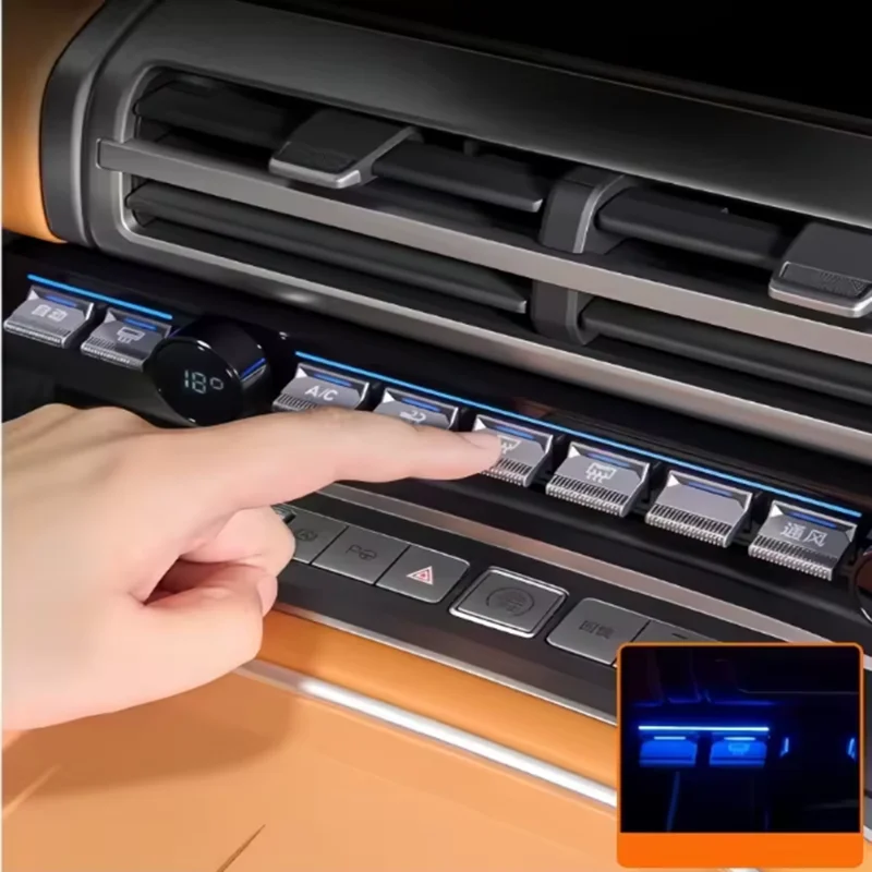 Car Central Control Physical Buttons For BYD 2025-26 Leopard 5/8/7 Modified Car Dynamic Physical Buttons Accessories