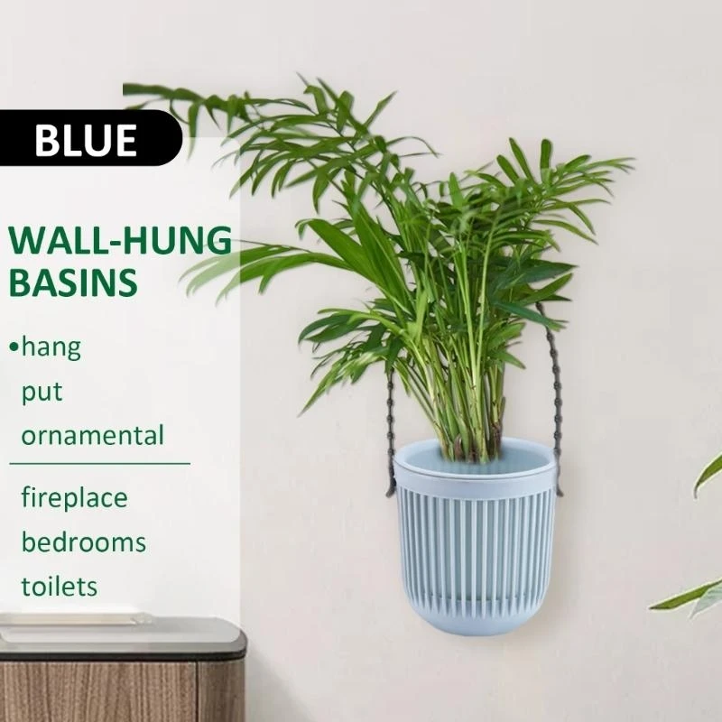 

R1WA 6pcs В закрытых вешалках плантатор цветочные горшки настенные корзина пластиковая завода для суккулентов