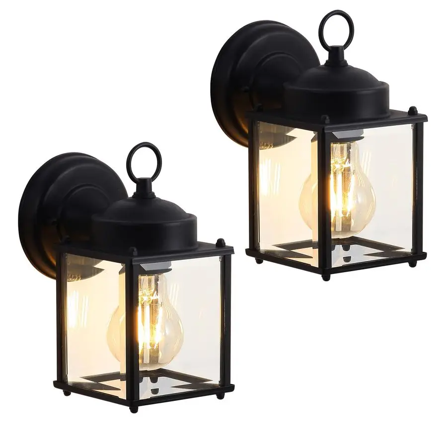 

Wall Light Fixtures Waterproof Porch Lights AntiRust Matte Black Exterior Light Fixture Outdoor Wall Lantern for Patio Front Doo