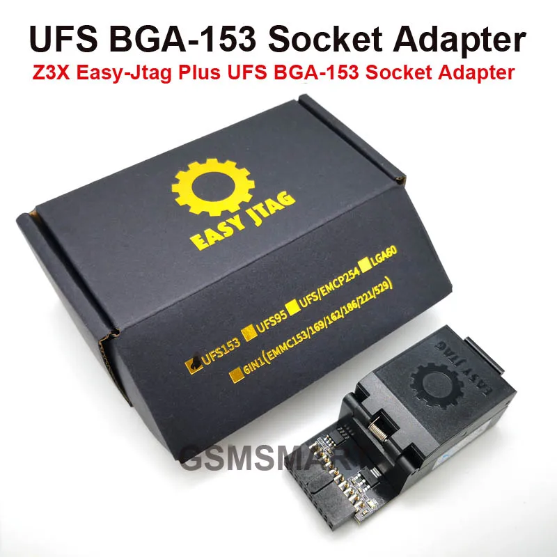 2025 Z3X Easy-Jtag Plus Box EMMC مقبس NAND مقبس UFS BGA 153 UFS BGA 254 محول UFS BGA 95 محول