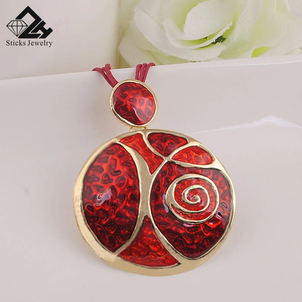 Pendant Necklace for Women Enamel Party Steampunk Style Jewelry