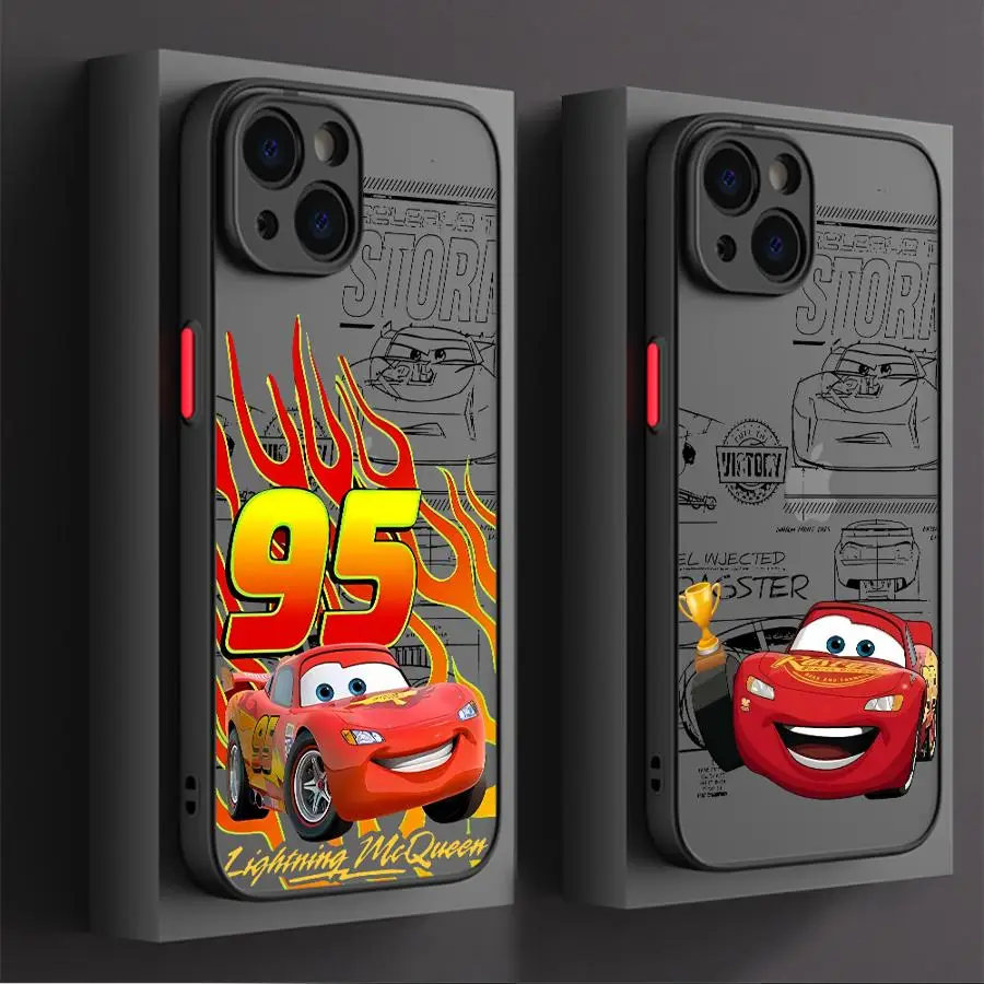 

Чехол для iPhone 14 15 Plus X 16 Pro Max 12 11 13 Mini 7 8 XS 16e, чехол для телефона Cool Disney Lightning McQueen