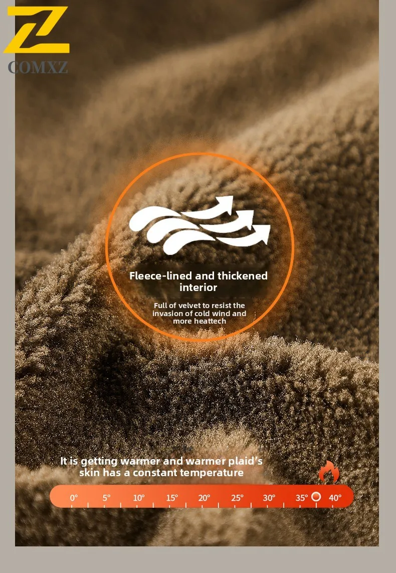 الرجال معطف القطن 2025 البند القطن الخالص الصوف سميكة مكافحة الباردة الدافئة طوق معطف في الهواء الطلق ملابس الشتاء غير رسمية سستة سترة قطن #6