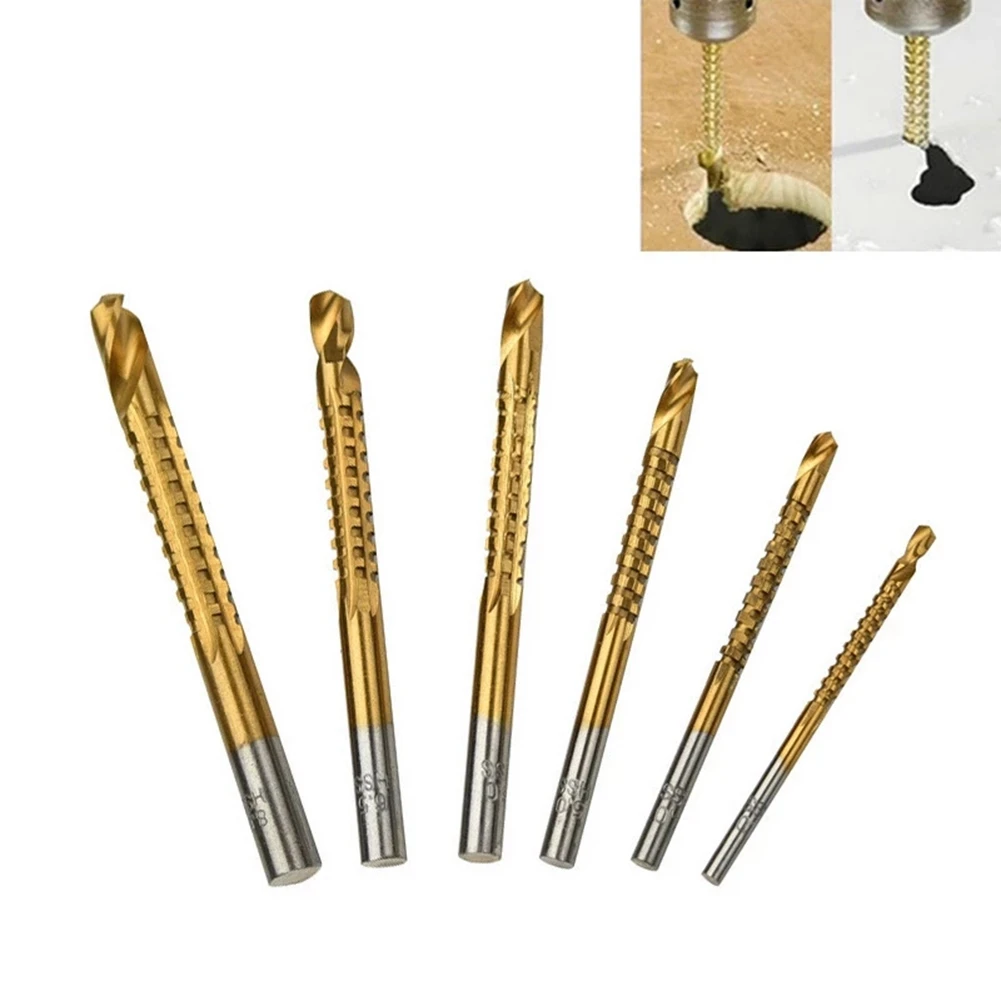 Jeu de forets hélicoïdaux à poignée 3/4/5/6/6.5/8mm, vis en spirale, taraud Composite pour le bois, rainurage de panneaux en plastique AB32