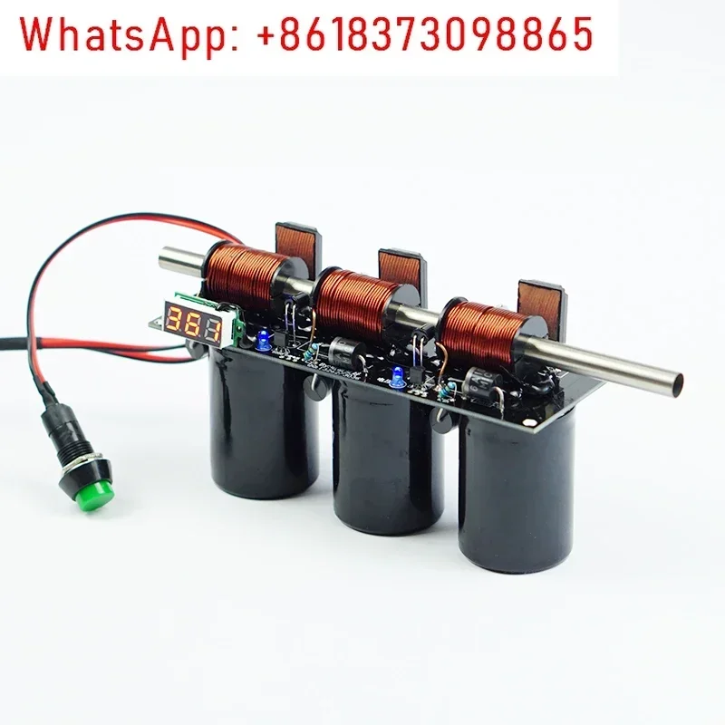 

High-voltage integrated electromagnetic gun Simple multi-stage diy coil gun kit