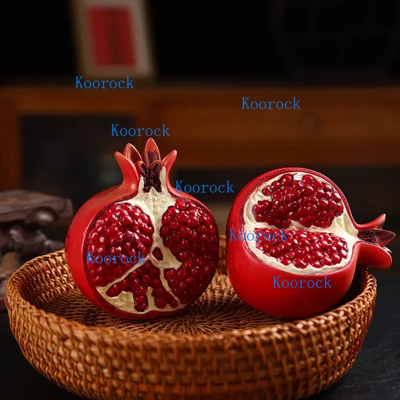 Resin Pomegranate Figurine - Car Ornament & Jewish New Year Gift (Rosh Hashanah) - Lucky Charm Art Craft