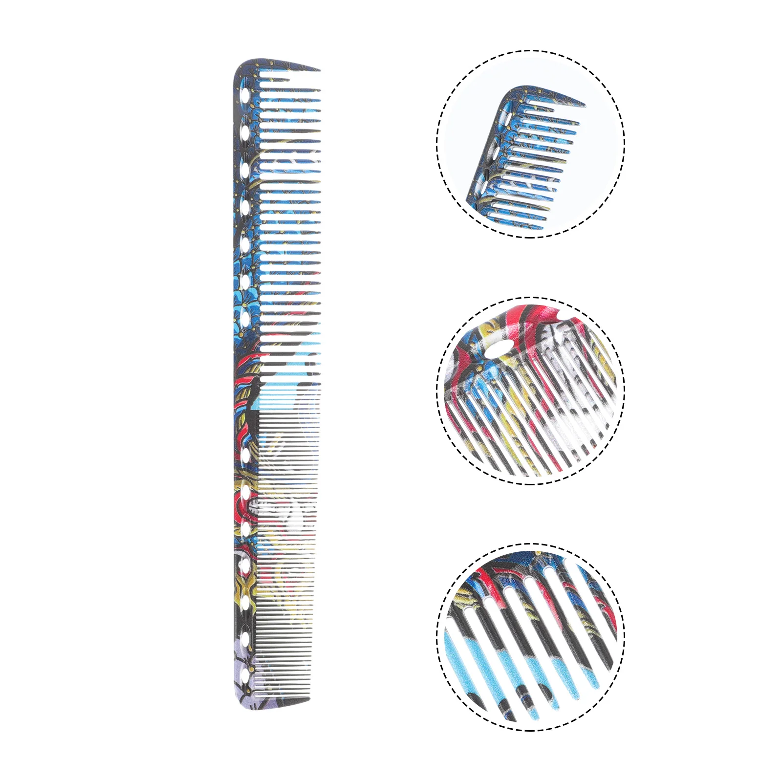 

Double Sided Comb Exquisite Hair Combs Grooming Hairstyling Lightweight Barber Dual Purpose Hairbrush ABS Nano Salon