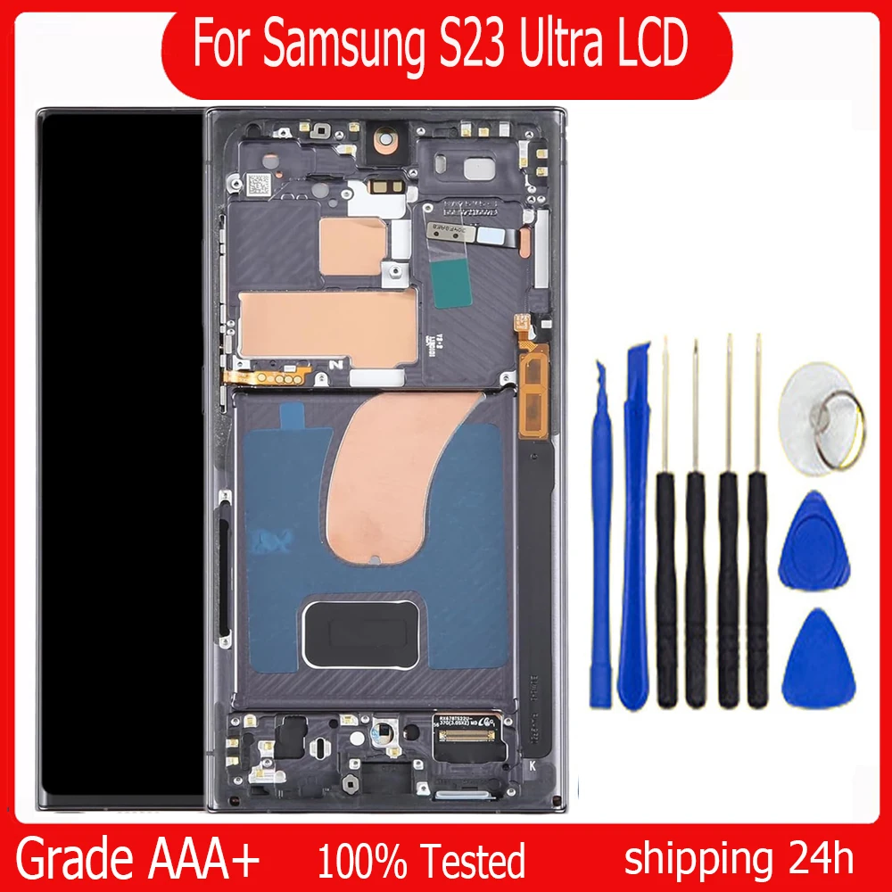 OLED For Samsung S23 Ultra LCD Display Digital Touch Screen For Samsung S23 Ultra 5G Display S918 SM-S918B SM-S918B/DS S918U