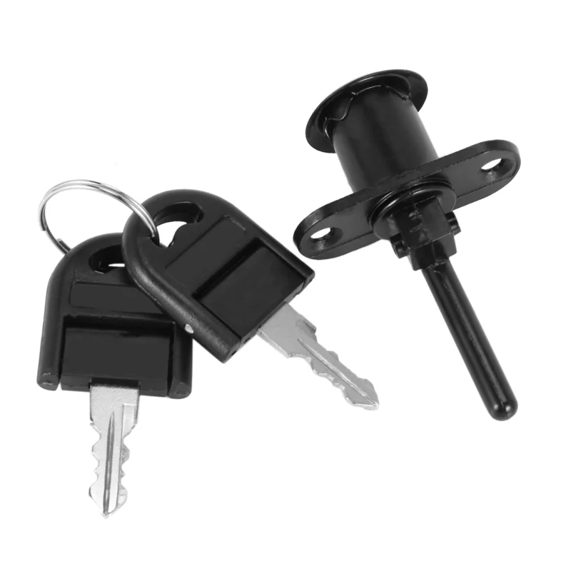 AS94-6X liga de zinco computador mesa armário caixa de correio gaveta armário cam lock com chaves, preto