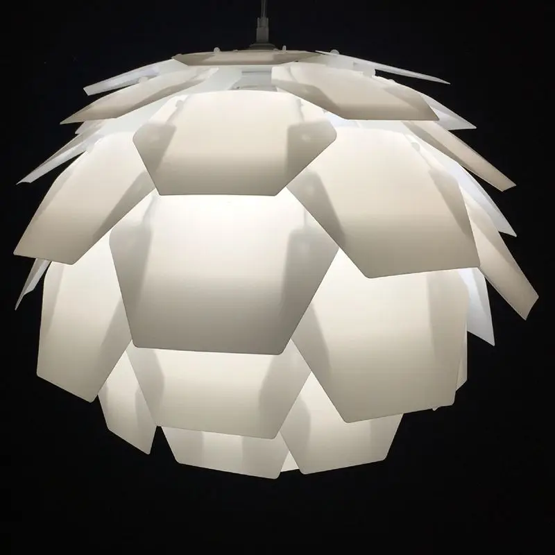 DIY Jigsaw Puzzle Toy Lamp Shade Ceiling Lamp Shade Plastic Self DIY Assembled Puzzle Light Pendant Fixture Home Decoration