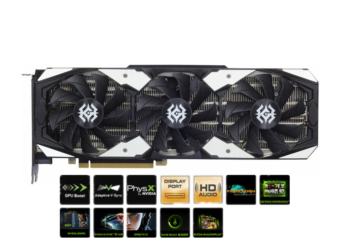 Imagem -03 - Zotac-placas de Vídeo Originais Geforce Rtx 2070 X-gaming Placa Gráfica Desktop pc Jogos de Computador Gpu 8gb