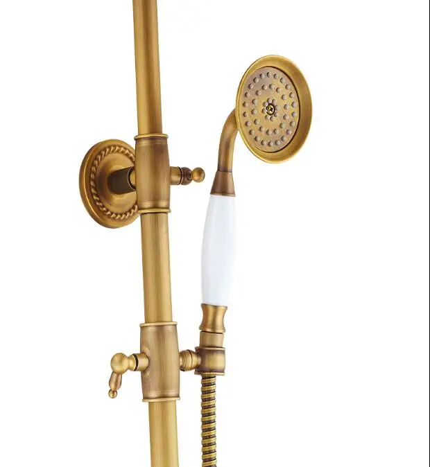 Vidric Antique Bronze Shower Head Hand Shower Hand Shower Holder Copper Bathroom Antique bathroom accessories   ELS2004