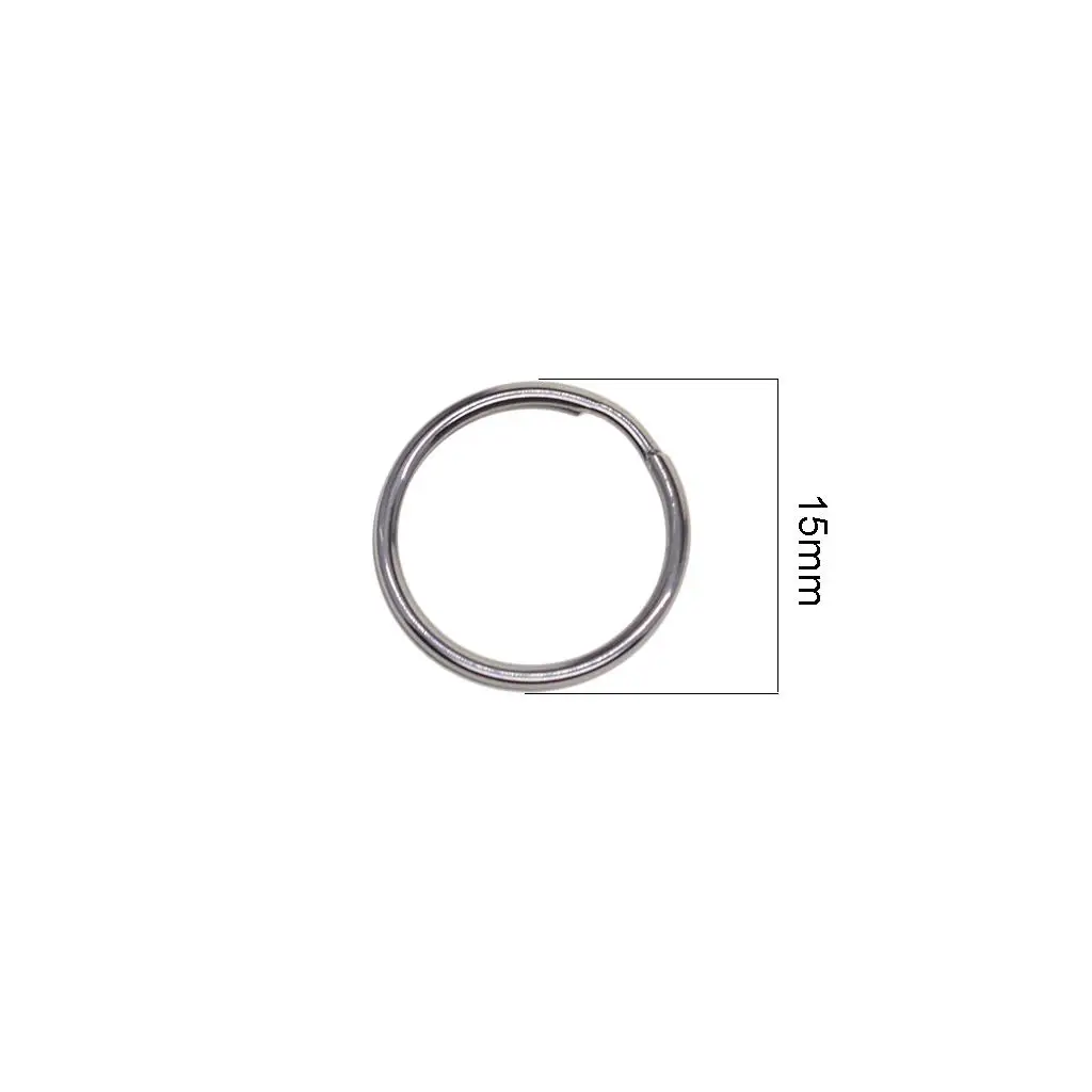 Premium Stainless Steel Split Ring Connectors for Jewelry Making Keychain Supplies and DIY Craft Organization