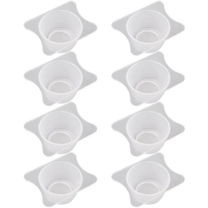 B14C Airbrush Paint Cup Strainers Reusable Fine Mesh Filter Screens No-Mess Painting Accessories
