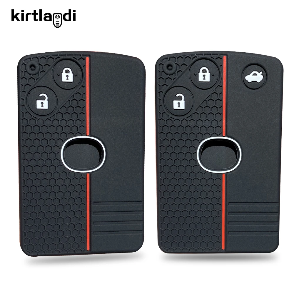 Silicone Remote Car Key Cover Case For Mazda 3 5 6 Cx-7 Cx-9 Cx7 Cx9 Rx8 Mx5 M8 Miata Mx5 Verisa Premacy Smart Card Accessories