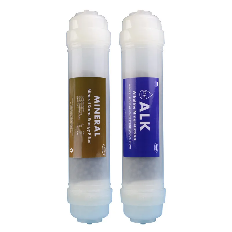 T33 Quick Connect Alkaline Composite Water Filter Cartridge Mineralized Rear Filter Element PH Regulate Weak Alkaline
