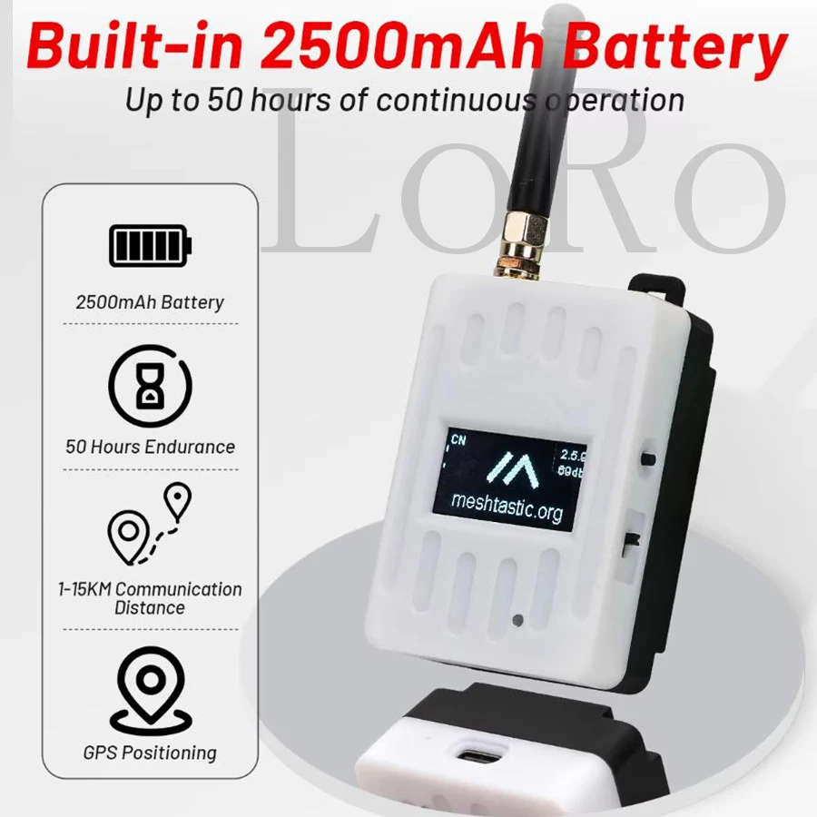 Meshtastic Lorawan GPS Wireless Tracker Accessory GAT562 mesh module for Arduino LoRa,Bluetooth, Meshtastic NRF52840+SX1262