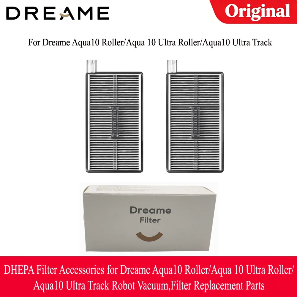 DHEPA Filter Accessories for Dreame Aqua10 Roller/Aqua 10 Ultra Roller/Aqua10 Ultra Track Robot Vacuum,Filter Replacement Parts