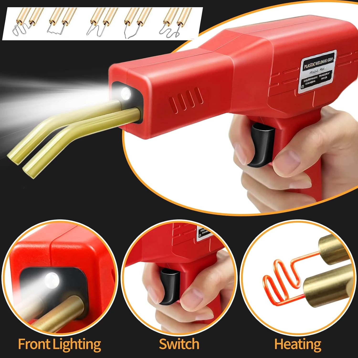 

Hot Stapler Plastic Welding Machine Car Bumper Repair Kit PVC Plastic Repairs Hot Stapler Staples Soldering Gun