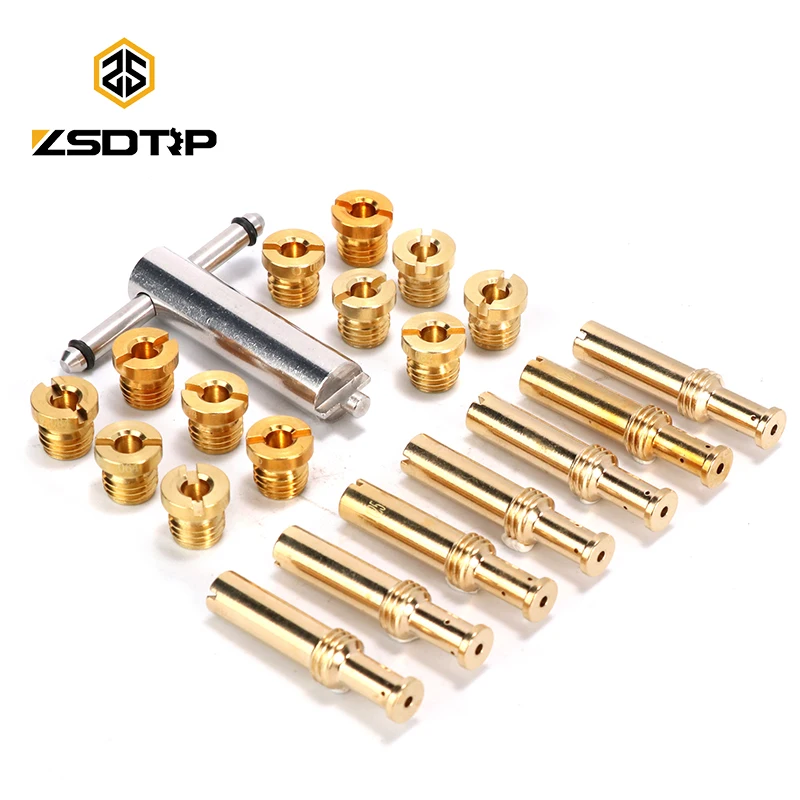 Zsdtrp 20 peças kit de jatos com ferramenta de jato principal para peças de reposição de carburador para s & s ciclo super b e g carboidratos