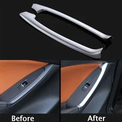 2pcs/set For Mazda CX-5 CX5 2012-2016 Car Accessories ABS Chrome Trim Rear Door Interior Handle Lift Decoration Cover Sticker