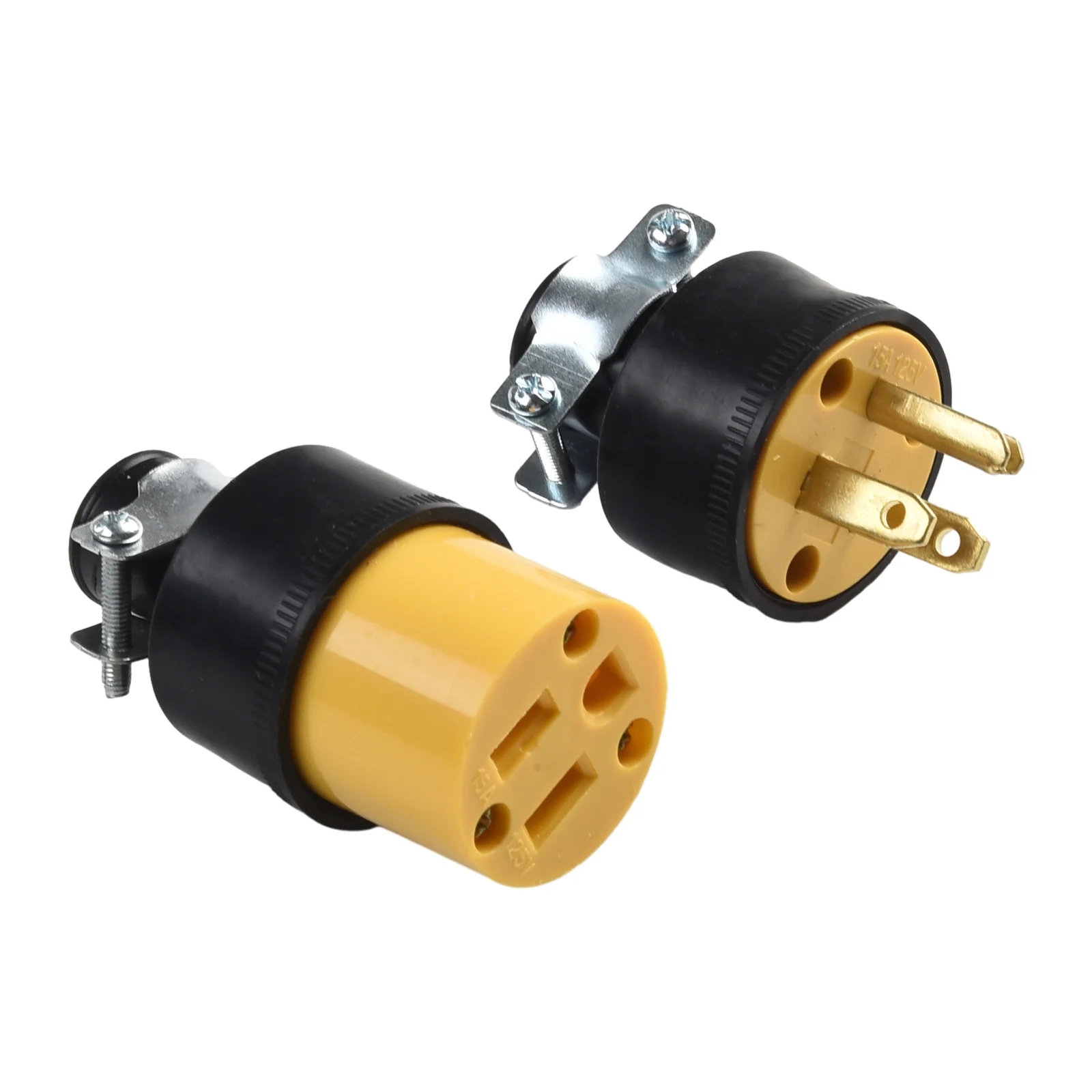 Power P LUg Replacement Rated 125VAC 15A 3 Prong P LUg 125VAC 15A Rated Wire Replacement End For Extension Cords