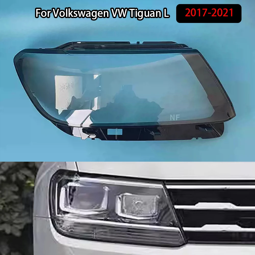 

For Volkswagen VW Tiguan L 2017-2021 Headlight Cover Lens Transparent Lamp Shell Plexiglass Replace Original Lampshade