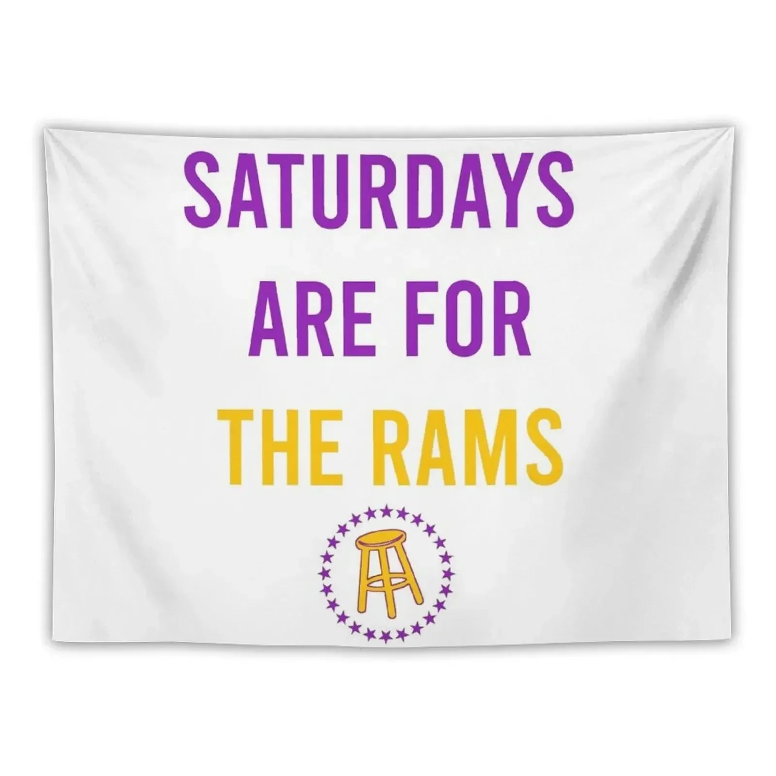 

Saturdays Are For The Rams Tapestry Wall Hanging Decor Home Tapestry