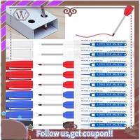 ABBG-10Pcs Deep Hole Marker Pen, Multi-Purpose Long Nib Deep Reach Marker Pen, Carpentry Plastic Metal Glass Marking Tool