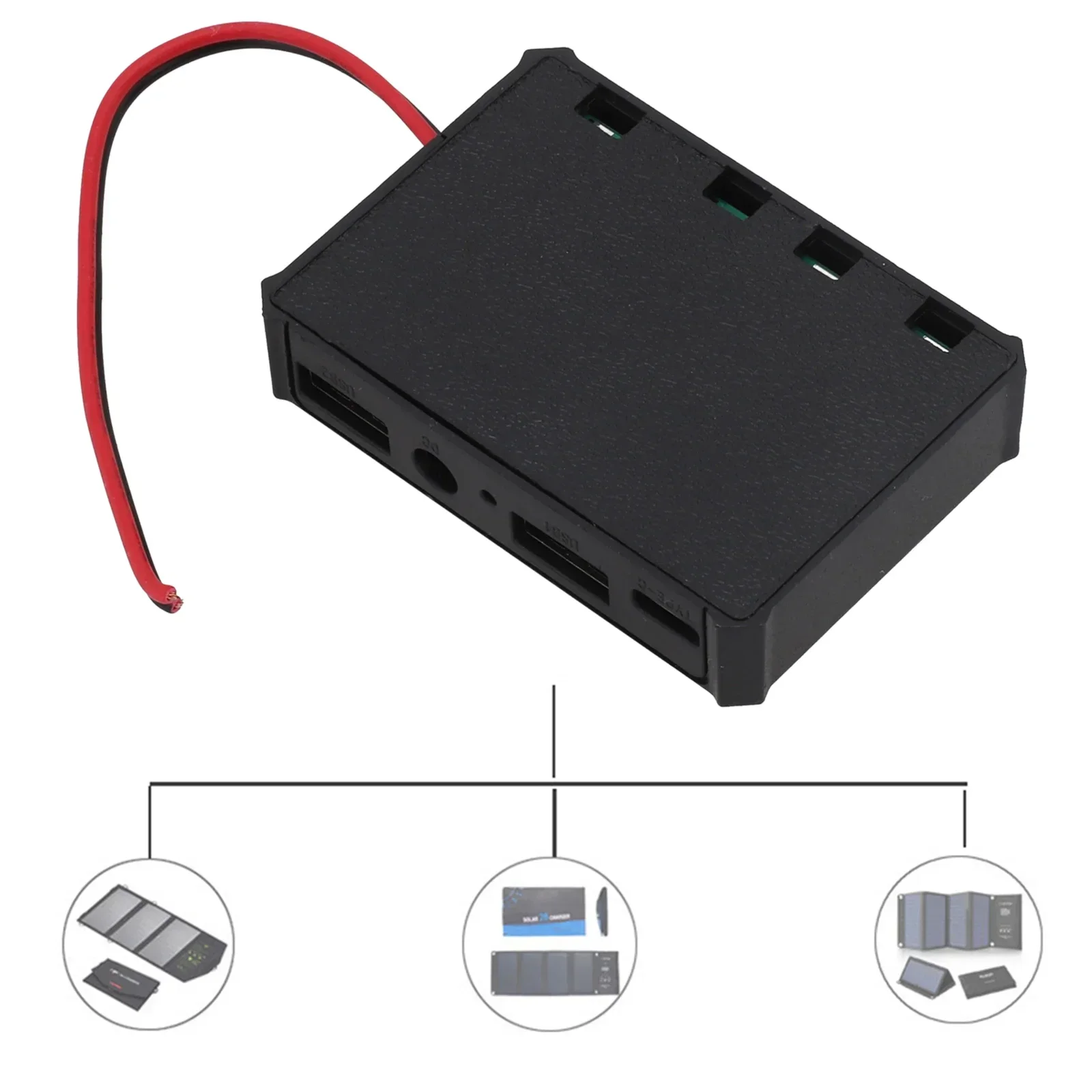 1pcs Solar Panel Power Conditioner Controller 5V USB TypeC Interface Easy Connect Waterproof Solar Panel Outdoor