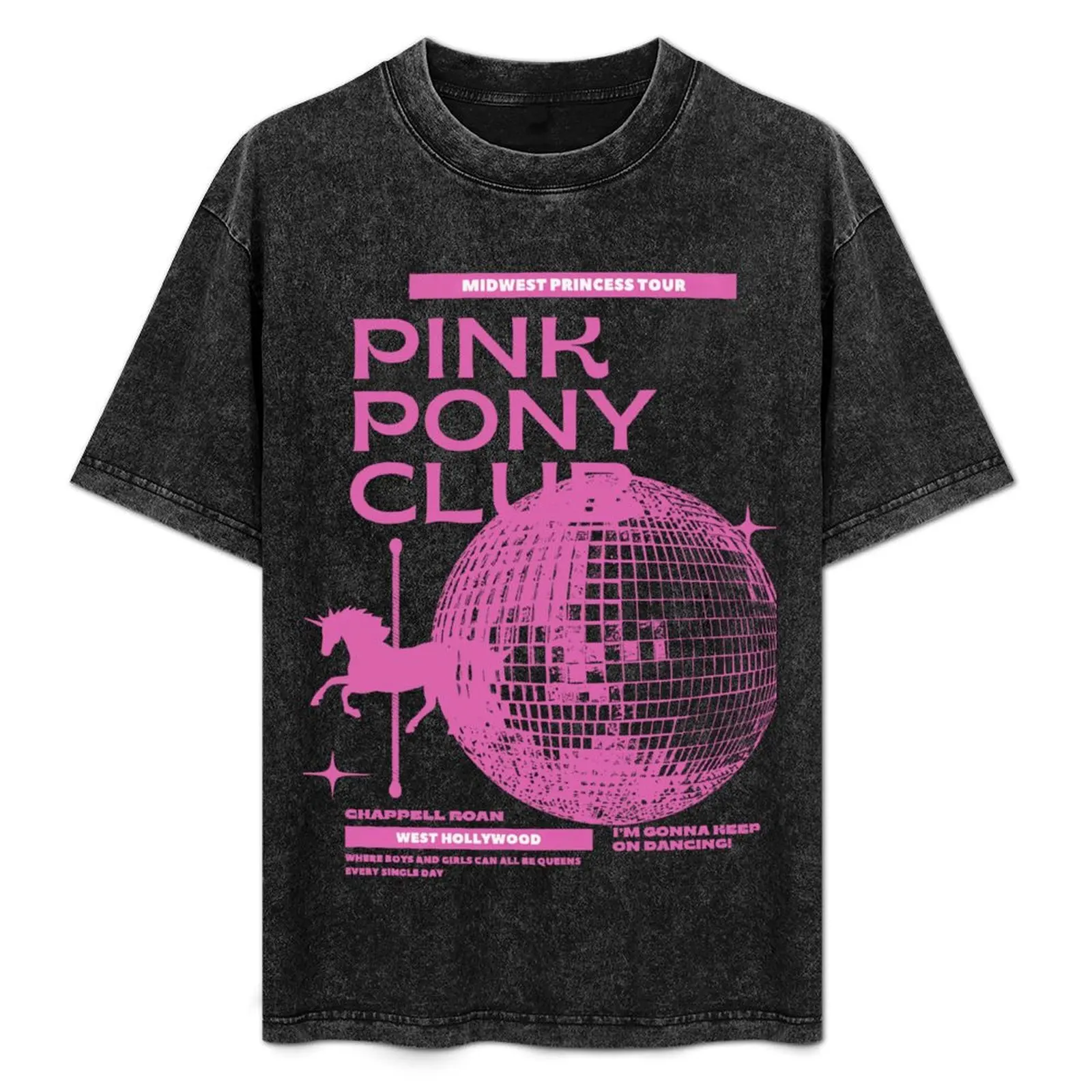 

Chappell Roan Shirt Pink Pony Club TShirt Midwest Princess Tour Sapphic Lesbian WLW Pride Music Tee T-Shirt